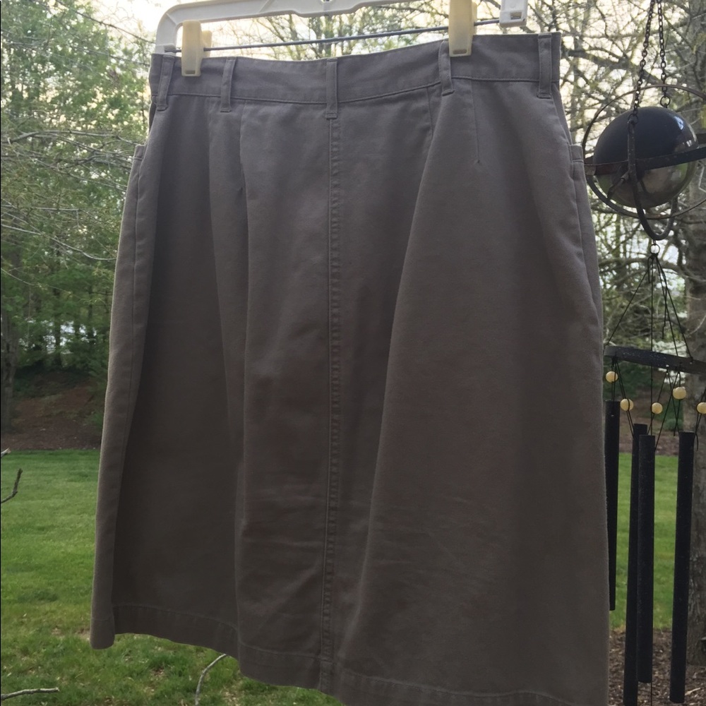 Gloria Vanderbilt Khaki Skirt Size 12